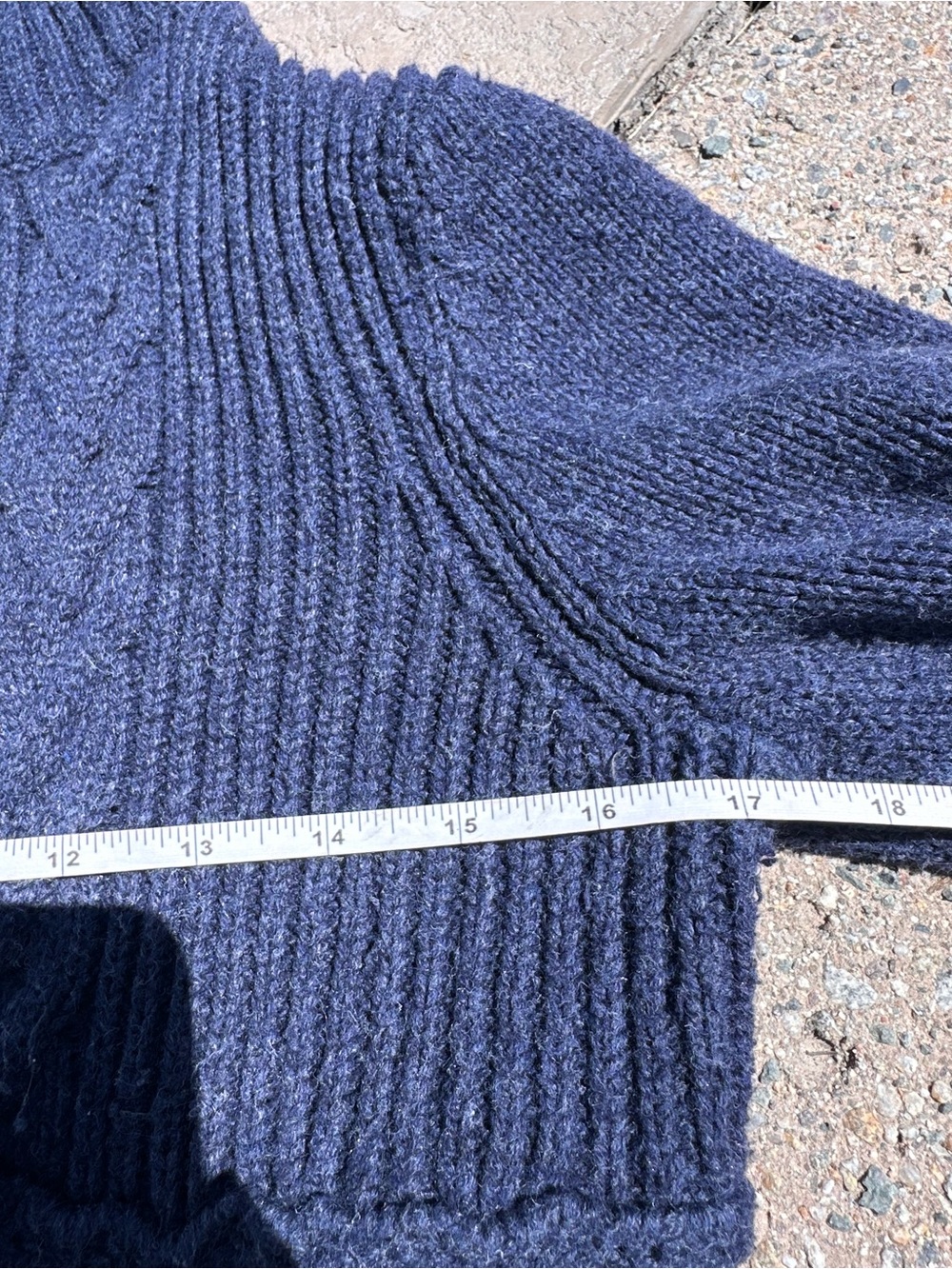 ✨Y2k Navy Cable-Knit Button Cardigan - Picture 5 of 7
